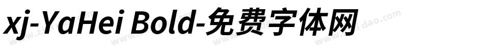 xj-YaHei Bold字体转换